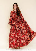 Load image into Gallery viewer, Solenne Gown in Night Pomegranate - Tencel Satin