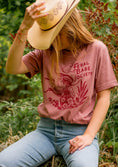 Load image into Gallery viewer, Feral Babe Society® - Vintage Venom - Full length Unisex t-shirt in Desert Rose
