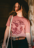 Load image into Gallery viewer, Feral Babe Society® - Vintage Venom - Full length Unisex t-shirt in Desert Rose
