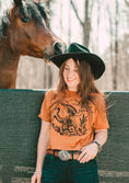 Load image into Gallery viewer, Feral Babe Society® - Vintage Venom - Heavyweight Boxy Tee Rust
