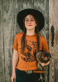 Load image into Gallery viewer, Feral Babe Society® - Vintage Venom - Heavyweight Boxy Tee Rust