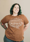 Majestic Bushes - Relaxed Womens t-shirt - Chestnut