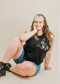 Load image into Gallery viewer, feral babe - black cropped racerback tank
