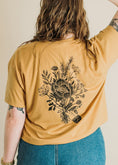 Load image into Gallery viewer, Herb Nerd - Vintaged Cropped Tee in Chamomile