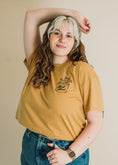 Load image into Gallery viewer, Herb Nerd - Vintaged Cropped Tee in Chamomile
