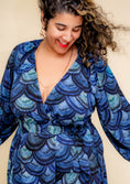 Load image into Gallery viewer, Morrigan Wrap Dress - Midnight Lacquer