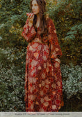 Load image into Gallery viewer, Morrigan Wrap Dress - Night Pomegranate