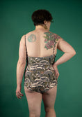 Load image into Gallery viewer, Marylin swimsuit - Fungeyes Basque Green - Perfect for Pear Shapes
