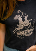 Load image into Gallery viewer, Feral Babe Society® - Wild Ride - Heavyweight Boxy Tee Charcoal