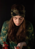 Load image into Gallery viewer, Belka Turban - Organic - Black Metallic Gold