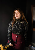 Load image into Gallery viewer, Hawk Moth - turtleneck top - Bamboo Rib Knit