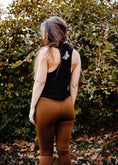 Load image into Gallery viewer, feral babe - black cropped racerback tank