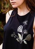 Load image into Gallery viewer, feral babe - black cropped racerback tank