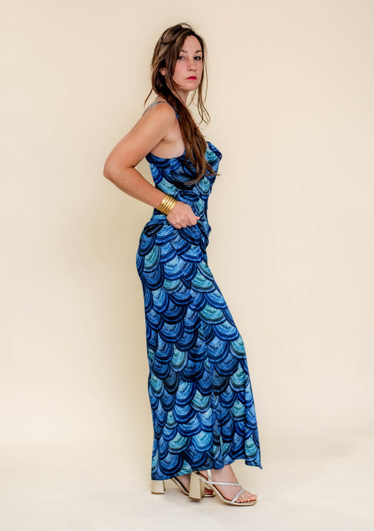Pre-Order - The Delphine Dress - Midnight Lacquer