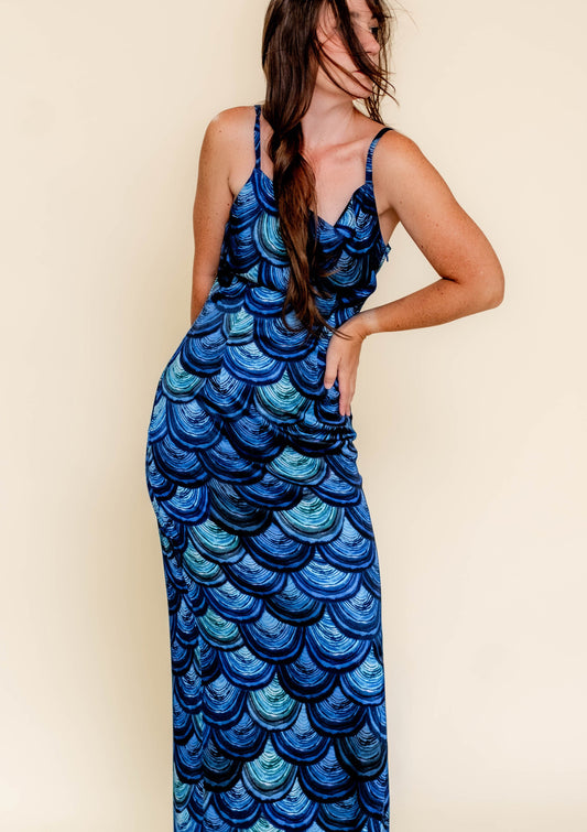 Pre-Order - The Delphine Dress - Midnight Lacquer