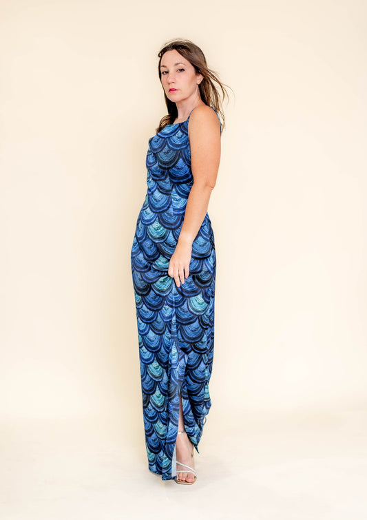 Pre-Order - The Delphine Dress - Midnight Lacquer