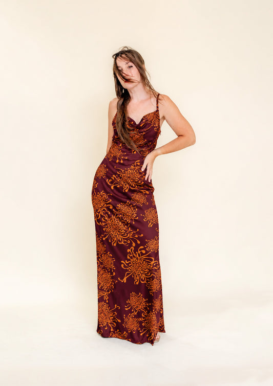 Pre-order - The Delphine Dress - Molten Bloom