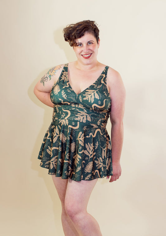 Final Sale - Diana Swim Dress- REPREVE recycled fabric