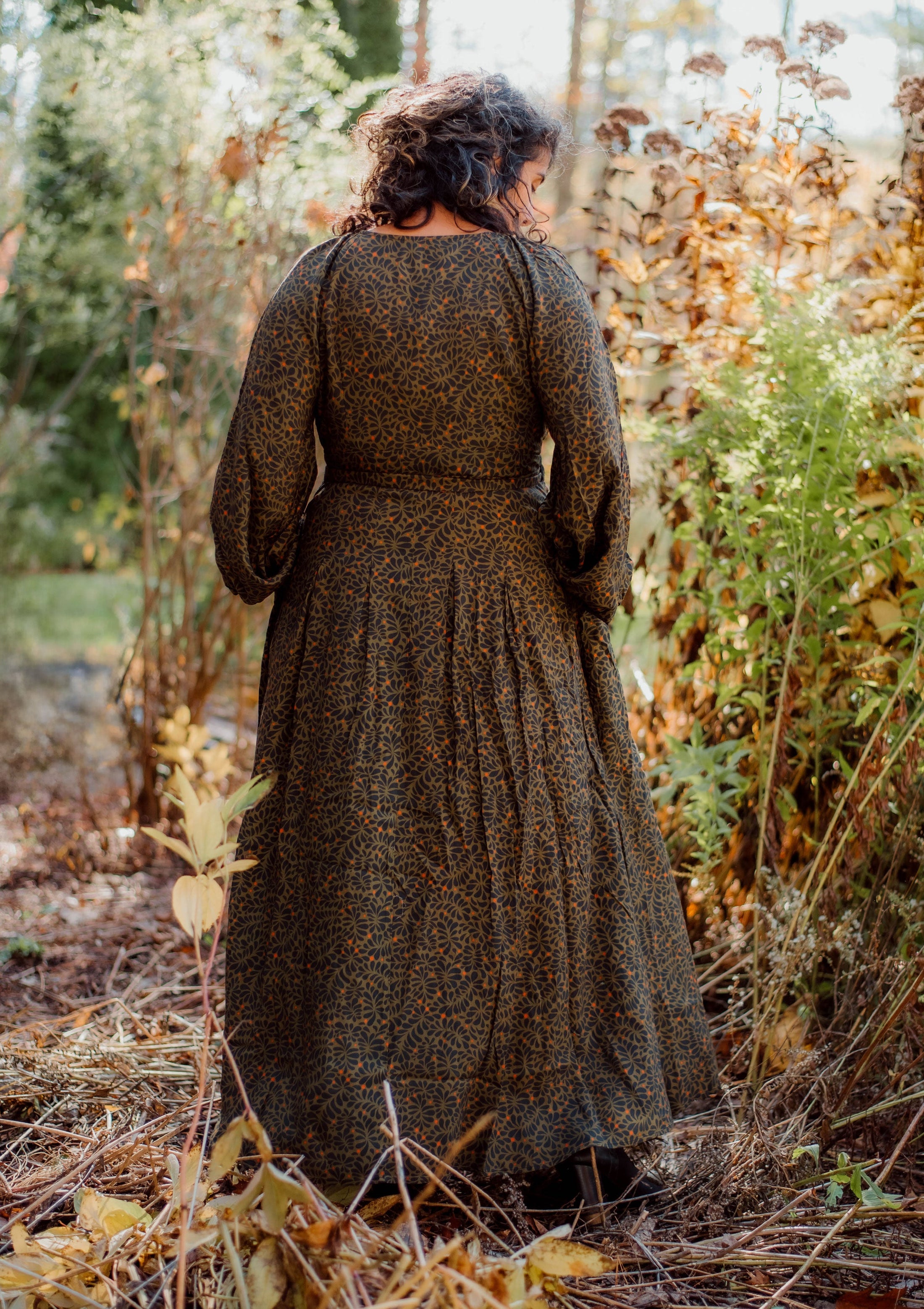 Morrigan Wrap Dress - Sea Kelp