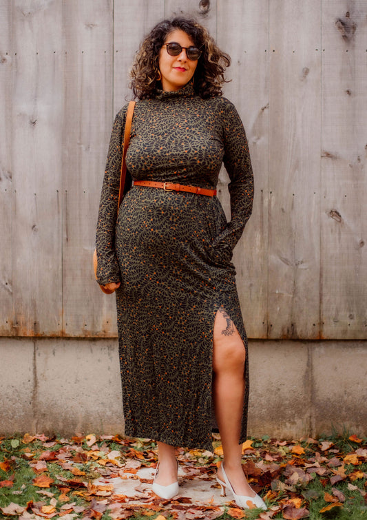 Pencil Midi Skirt - Sea Kelp - Bamboo Jersey