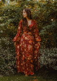 Load image into Gallery viewer, Morrigan Wrap Dress - Night Pomegranate

