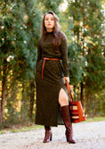 Load image into Gallery viewer, Pencil Midi Skirt - Sea Kelp - Bamboo Jersey
