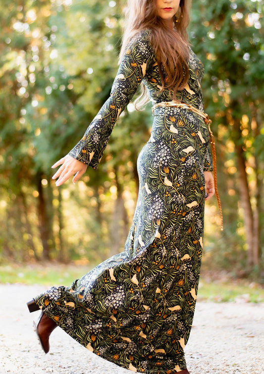 Shoshana Maxi in Meadow - Bamboo Jersey - LIMITED RUN