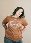 Majestic Bushes - Relaxed Womens t-shirt - Chestnut - 5% to Center for Reproductive Rights.