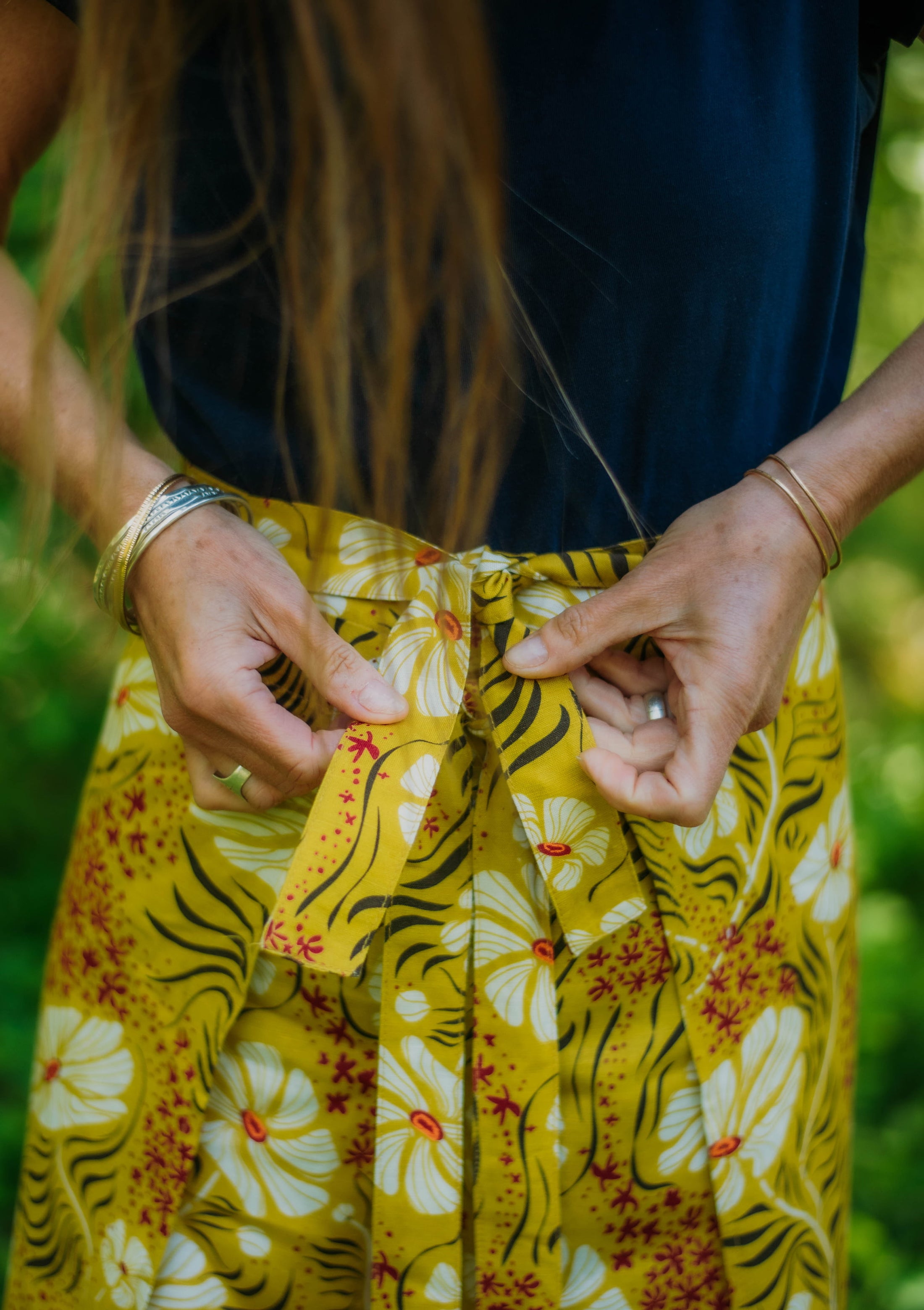 Rowan wrap pant - Flame Flower