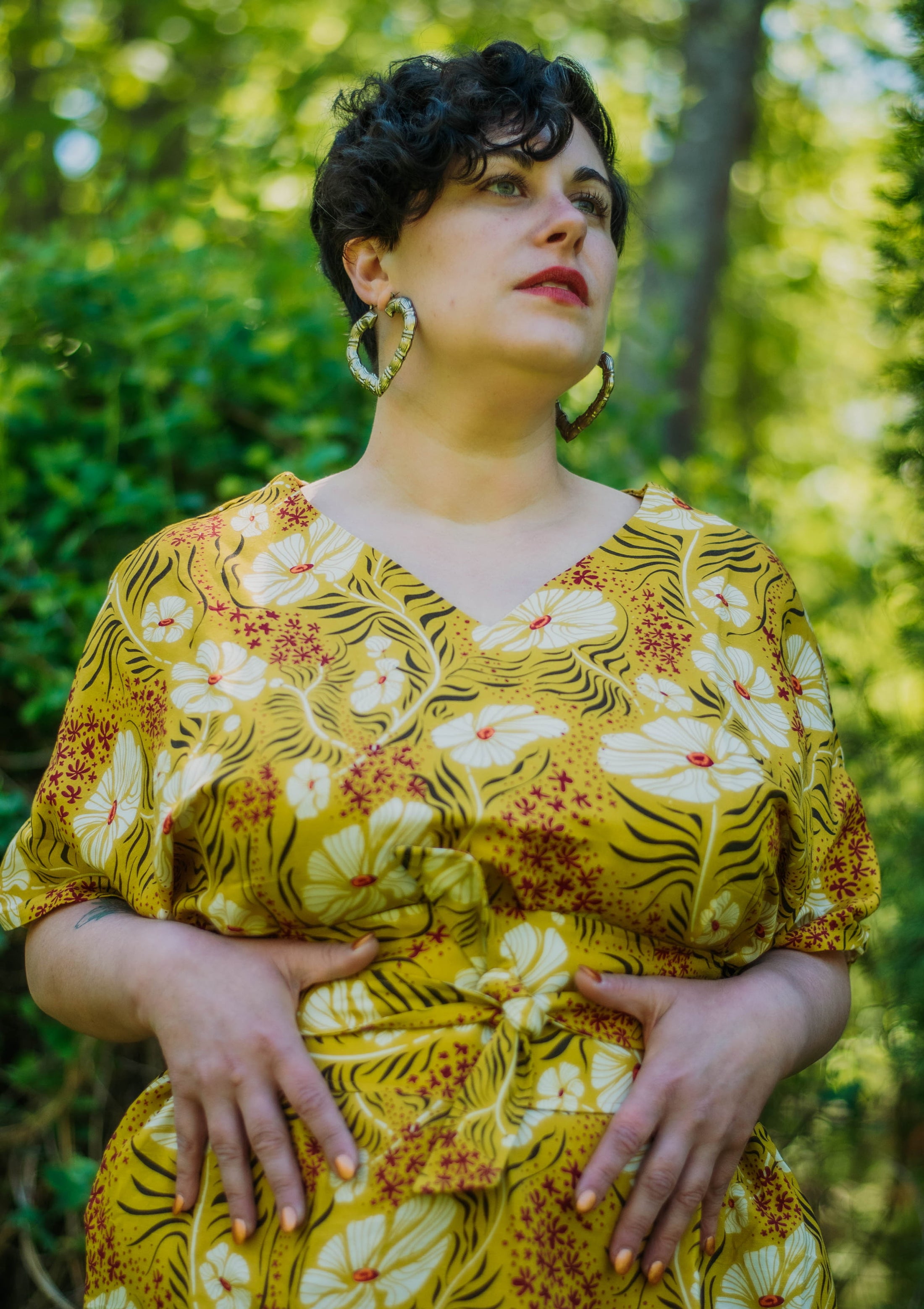 Francine in Boca Dress - Flame Flower