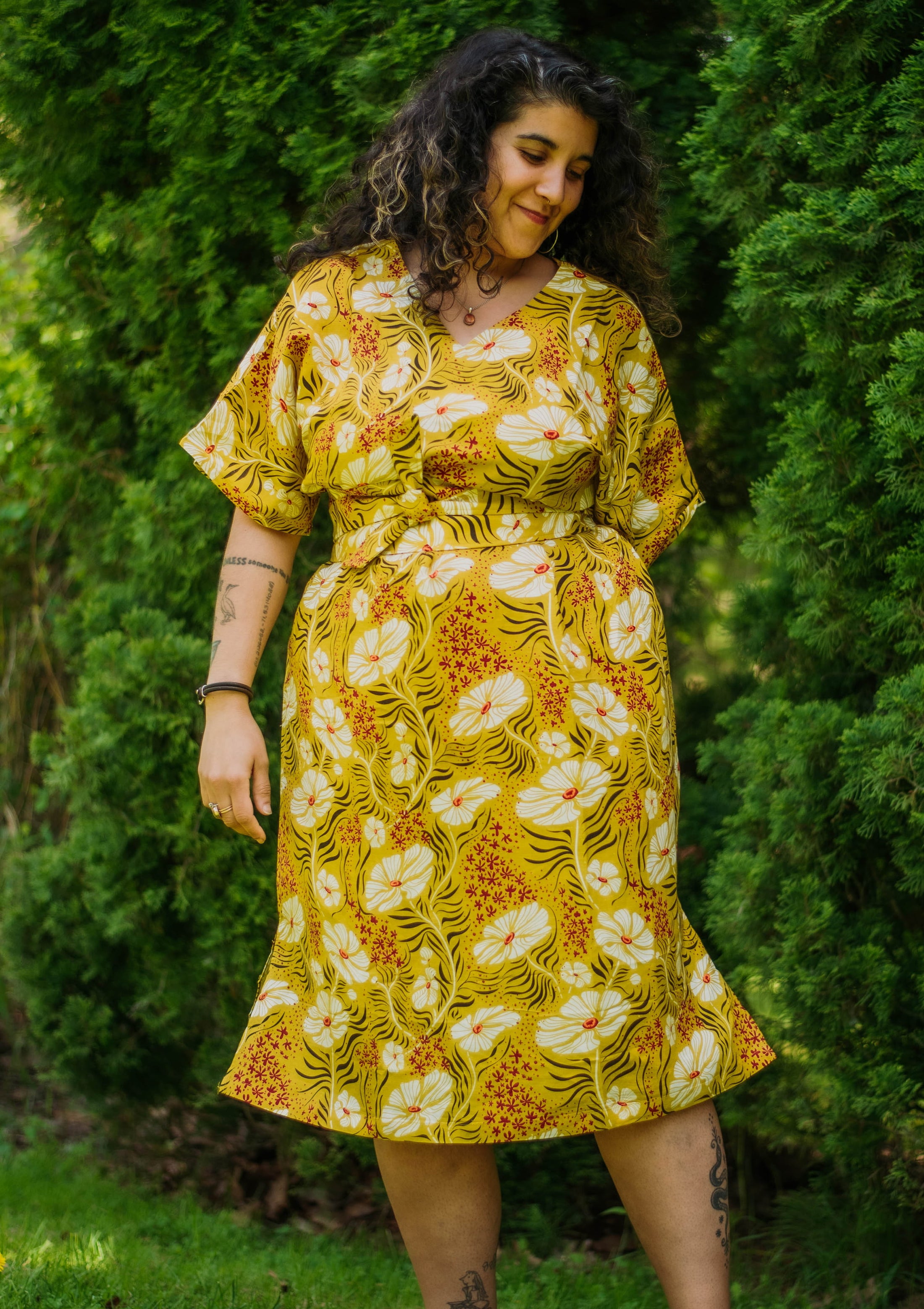 Francine in Boca Dress - Flame Flower