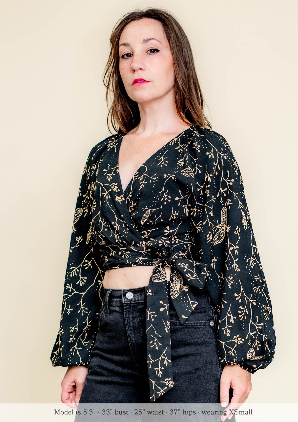 Coyote Wrap Top - in Hawk Moth