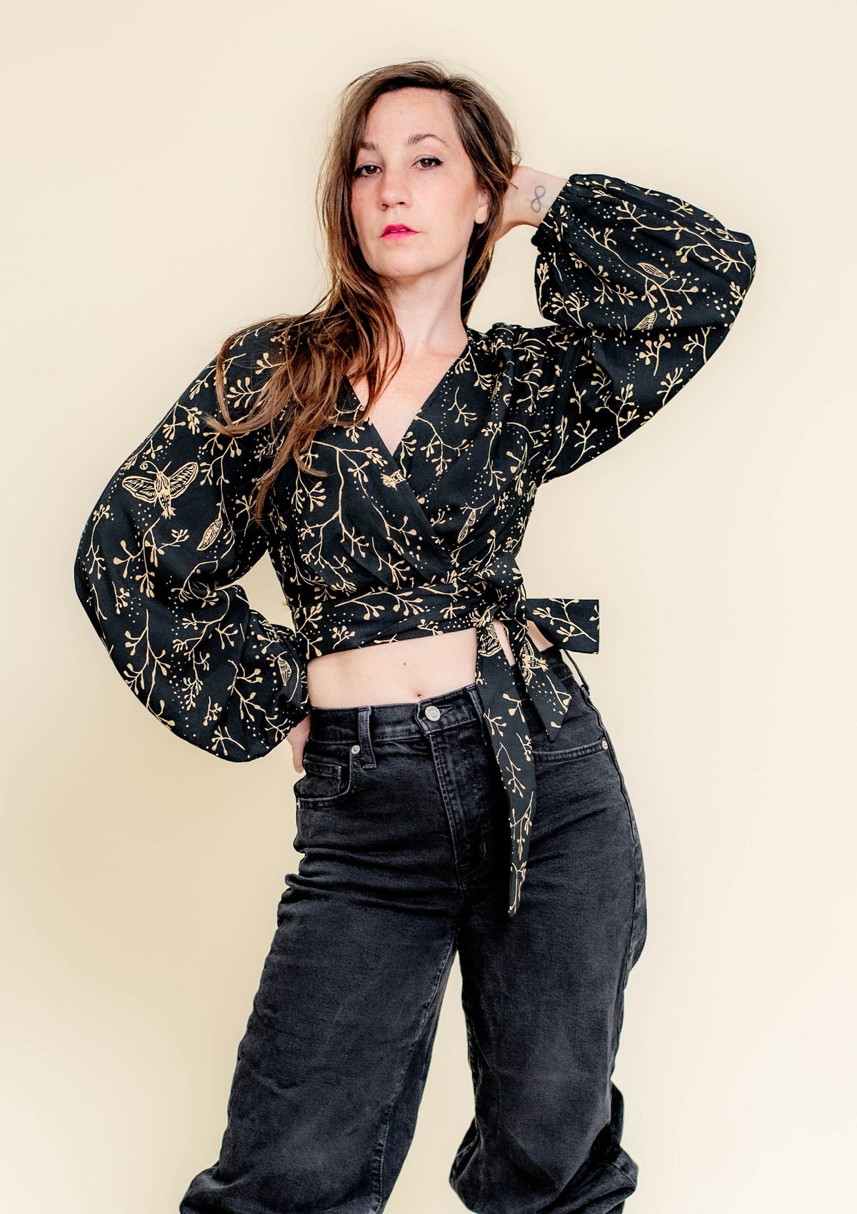 Coyote Wrap Top - in Hawk Moth
