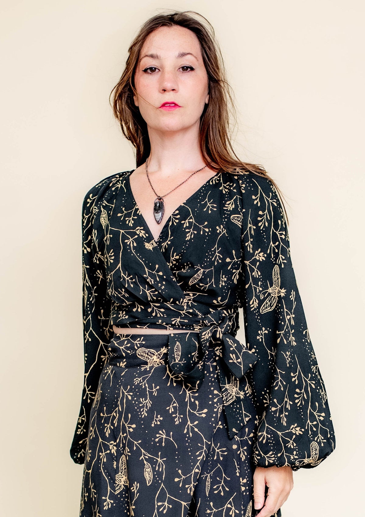 Coyote Wrap Top - in Hawk Moth