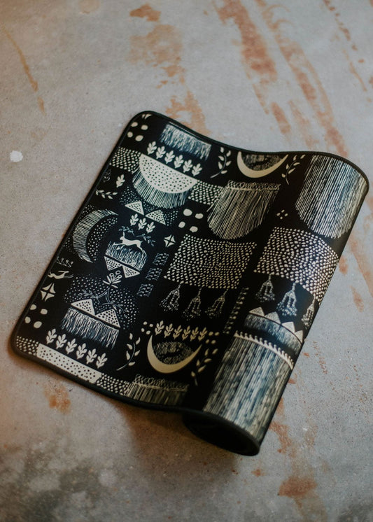 Rabbit Moon - Non Slip Desk Mat