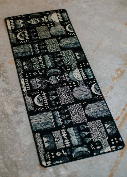 Rabbit Moon - Non Slip Desk Mat