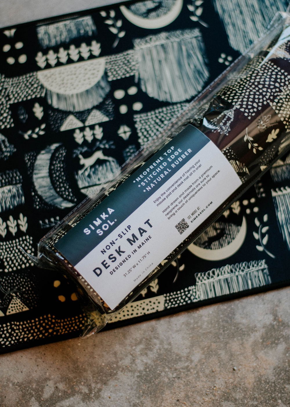 Rabbit Moon - Non Slip Desk Mat