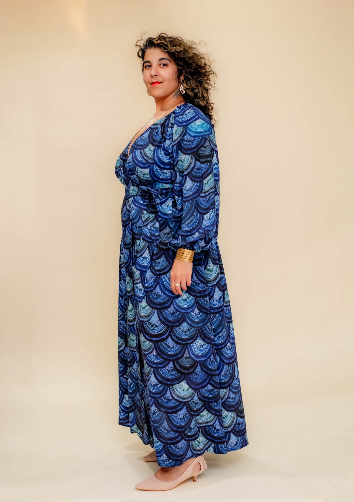 Morrigan Wrap Dress - Midnight Lacquer
