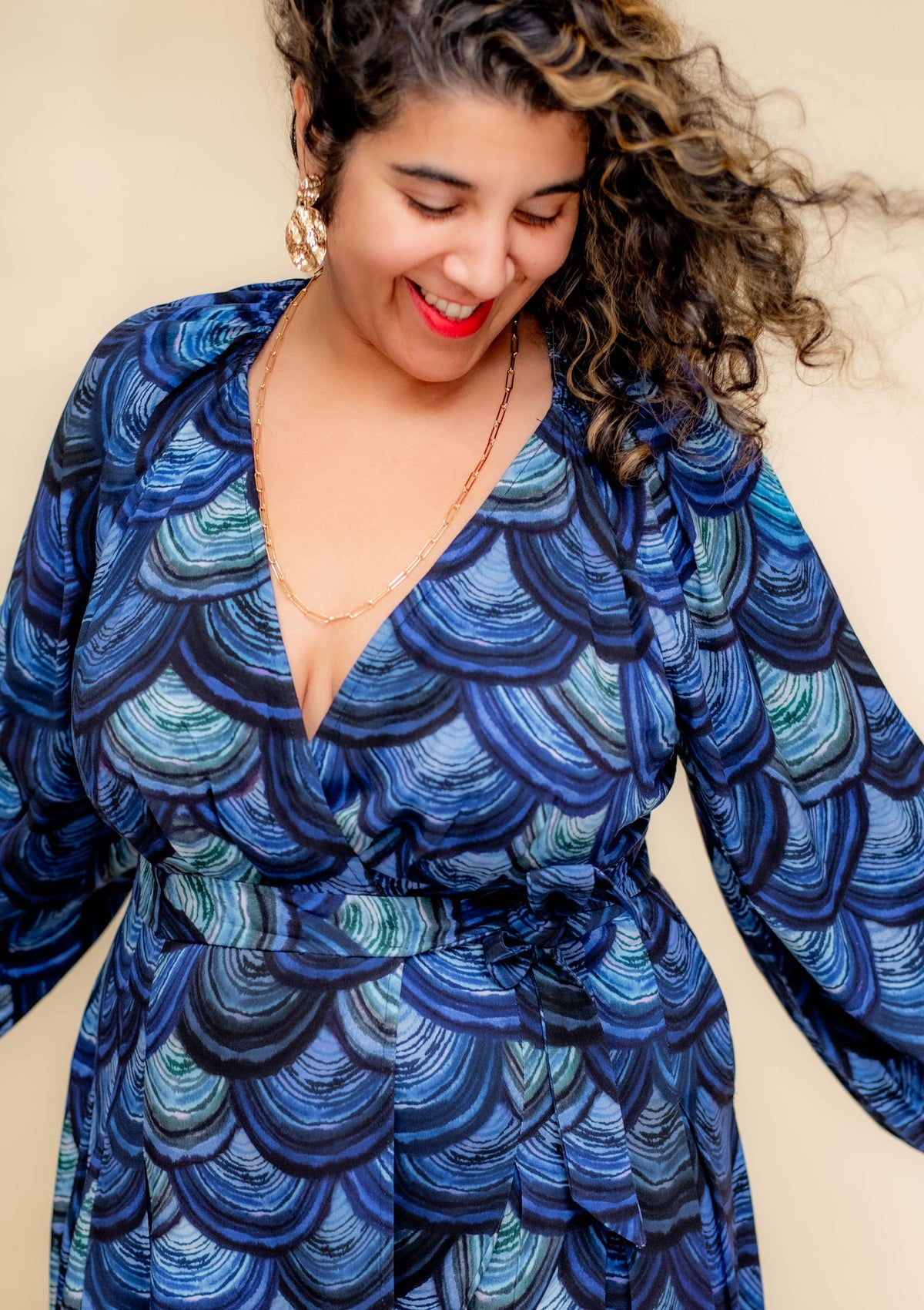 Morrigan Wrap Dress - Midnight Lacquer