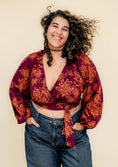 Load image into Gallery viewer, Coyote Wrap Top - in Molten Bloom

