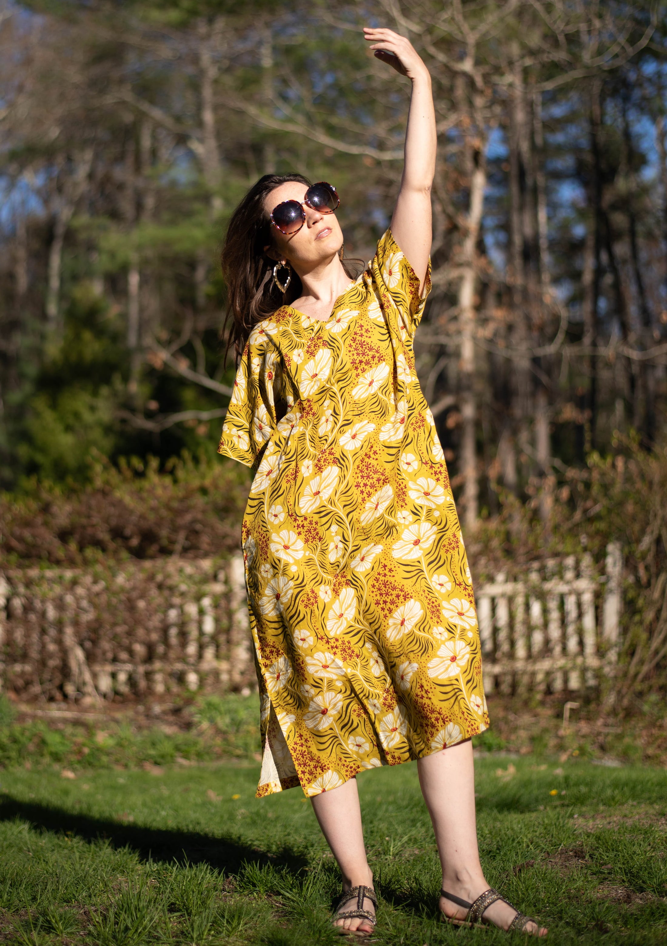 Francine in Boca Dress - Flame Flower