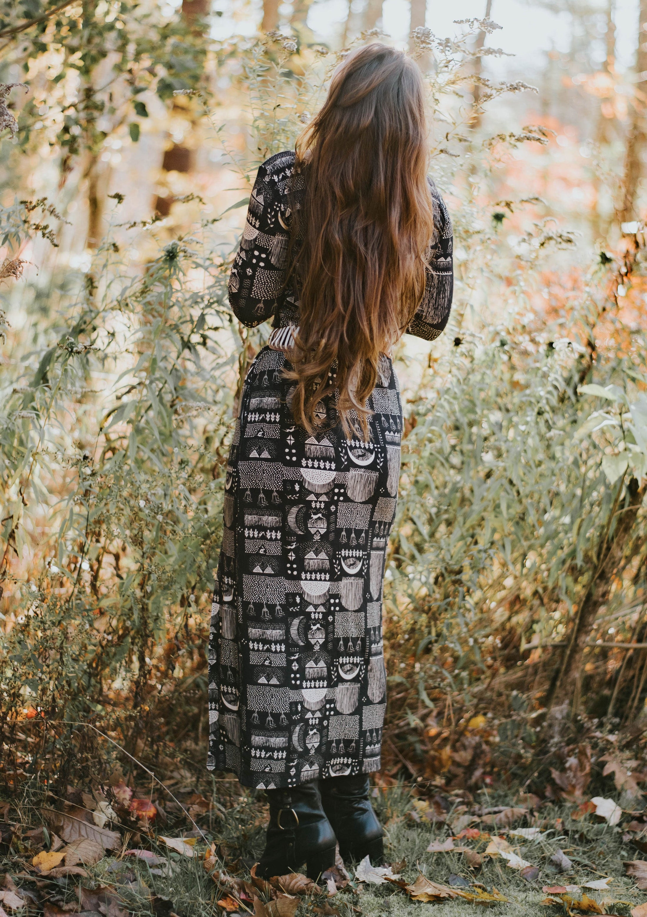 Pencil Midi Skirt - Rabbit Moon - Bamboo Jersey