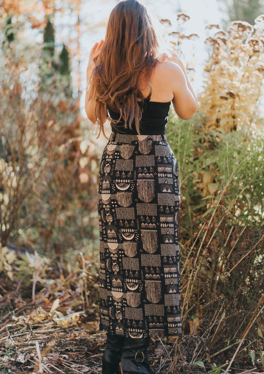 Pencil Midi Skirt - Rabbit Moon - Bamboo Jersey