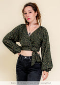 Load image into Gallery viewer, Coyote Wrap Top - in Sea Kelp
