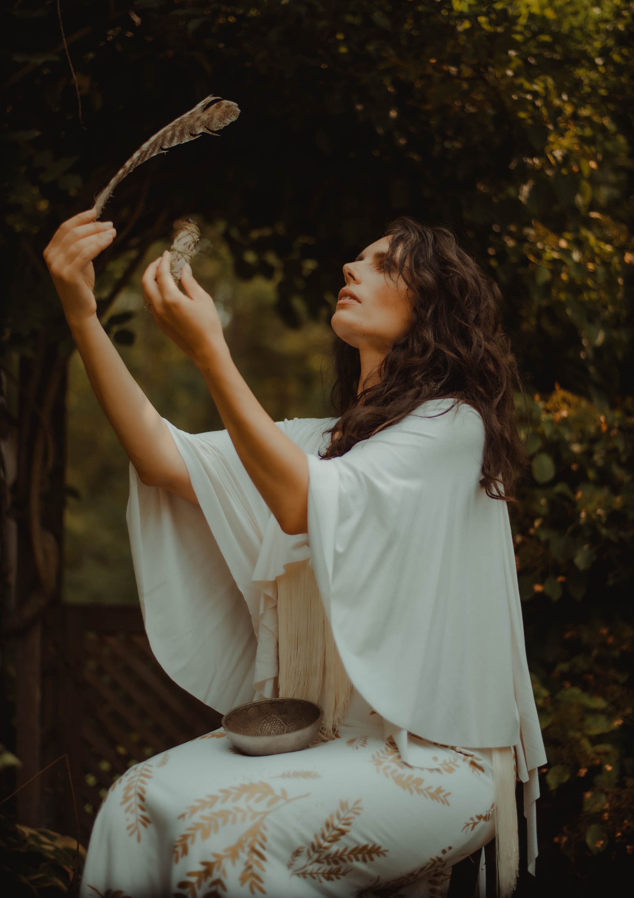 The Gown - Handprinted Fabric