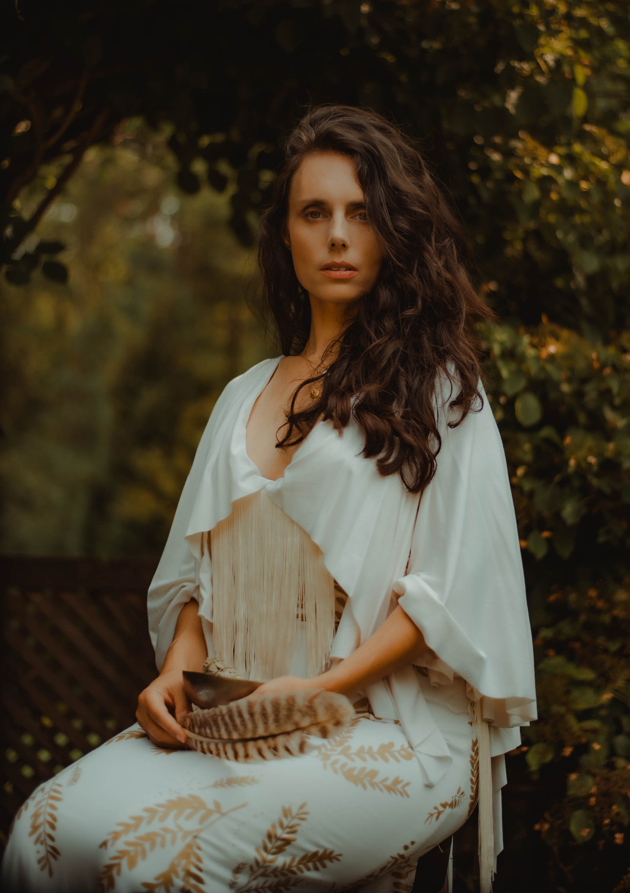 The Gown - Handprinted Fabric