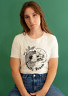 Mostly Trash - Unisex t-shirt in Heather Oatmeal