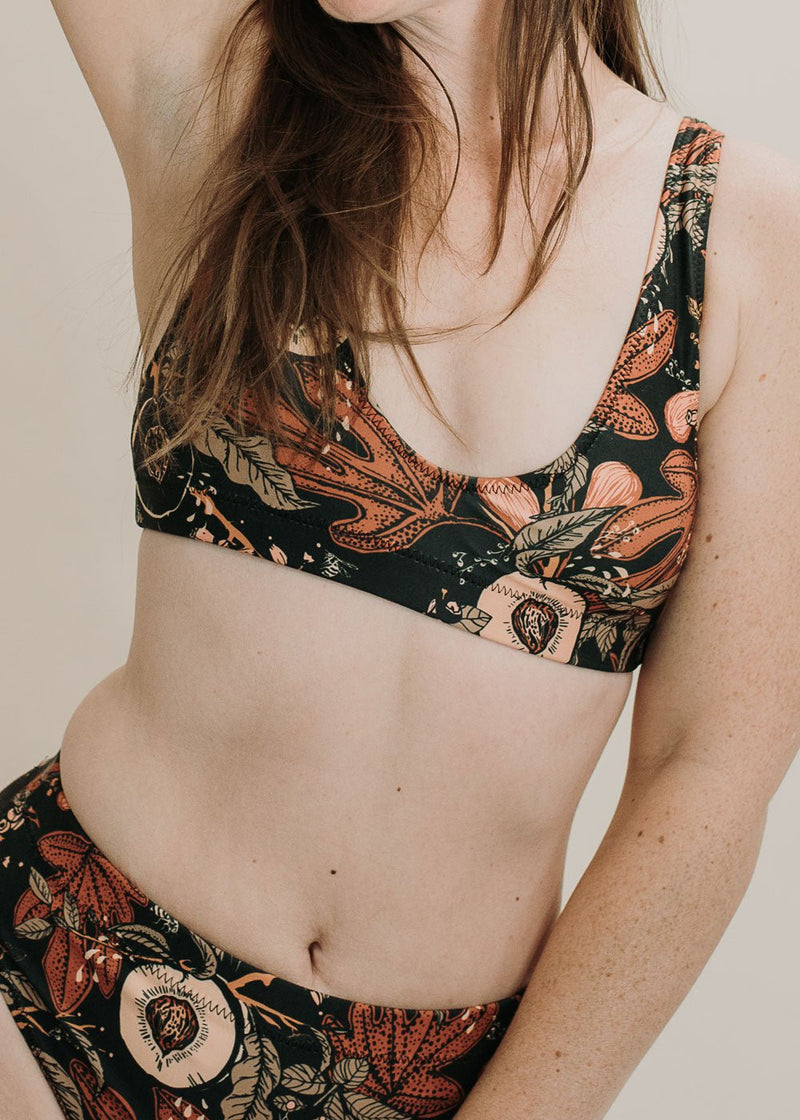 Fruit Queen - Recycled padded bikini top