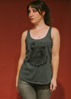 Total Garbage - strapy tank in heather grey