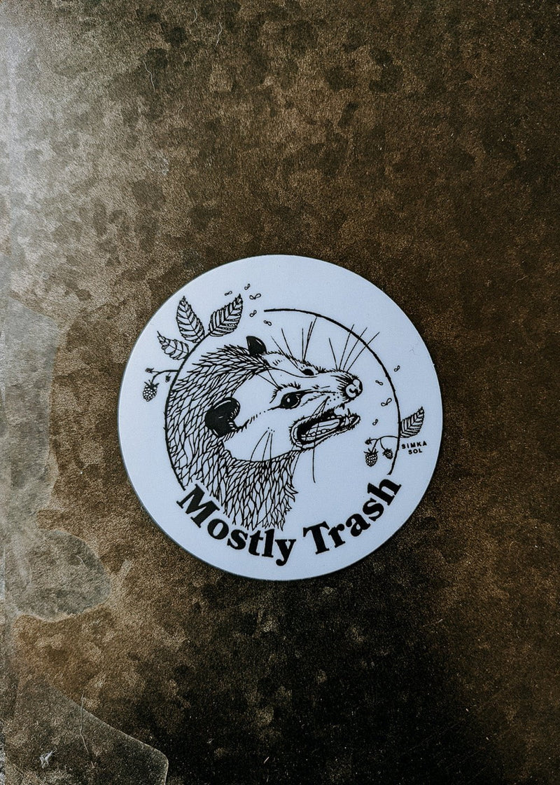 Mostly Trash - 3" Vinyl Sticker